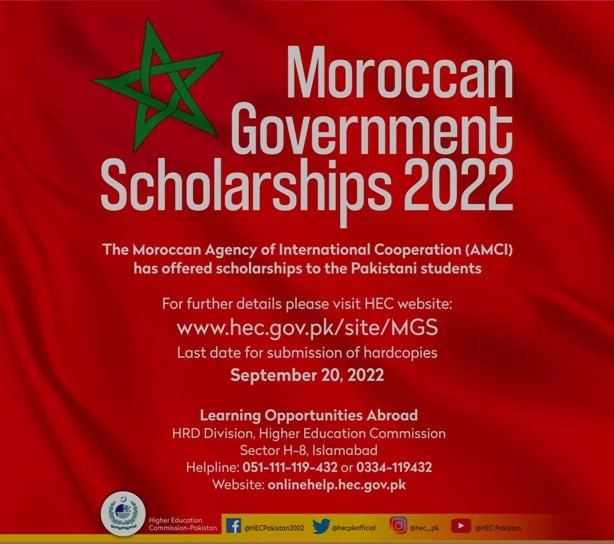 HEC Moroccan Govt BS MS and Phd Scholarships
