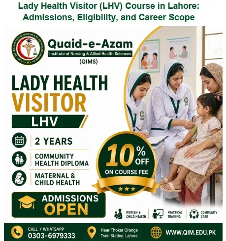 admission announcement of Quaid E Azam Institute Of Nursing & Allied Health Sciences