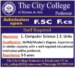 admission announcement of The City College