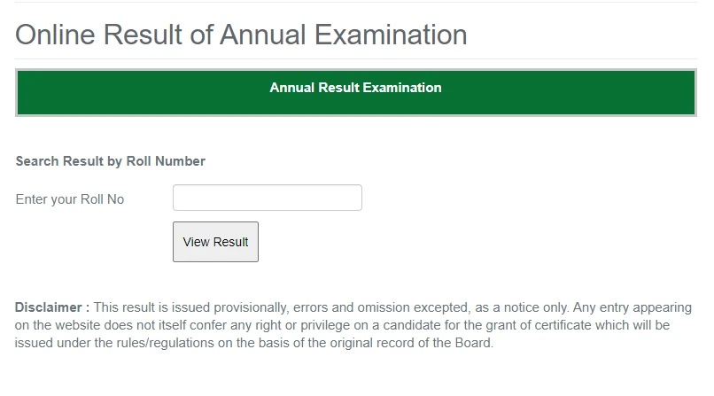 BISE DI Khan Board Matric 10th Result 2023