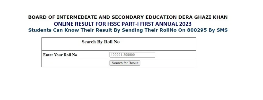 BISE DG Khan Board 11th Class 1st year result 2024