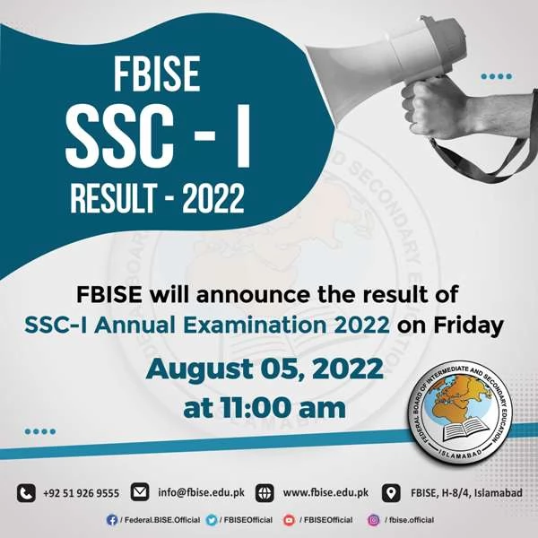FBISE 9th Result 2022