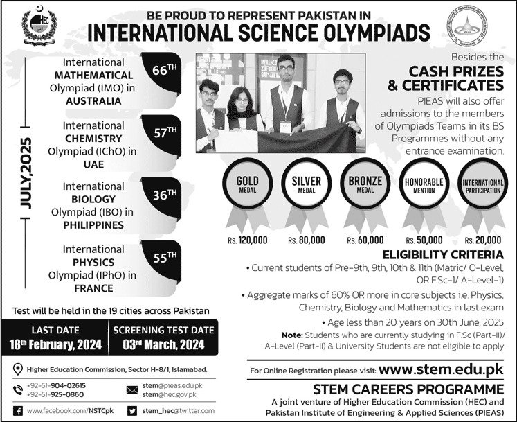 STEM Career Program for International Science Olympiad