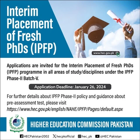 HEC Interim Placement of Fresh PhDs (IPFP) 2025
