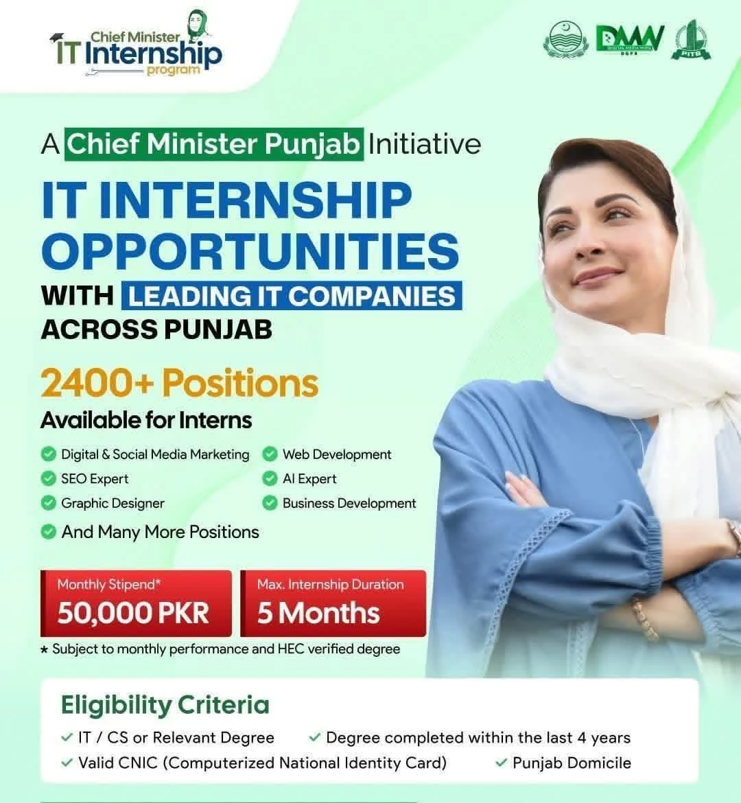 CM Punjab IT Internship Program 2026