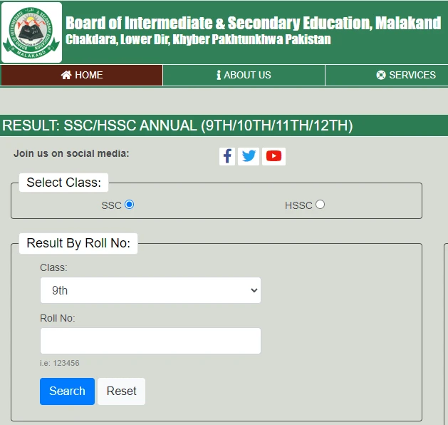 BISE Malakand Board 10th class Matric Results 2023