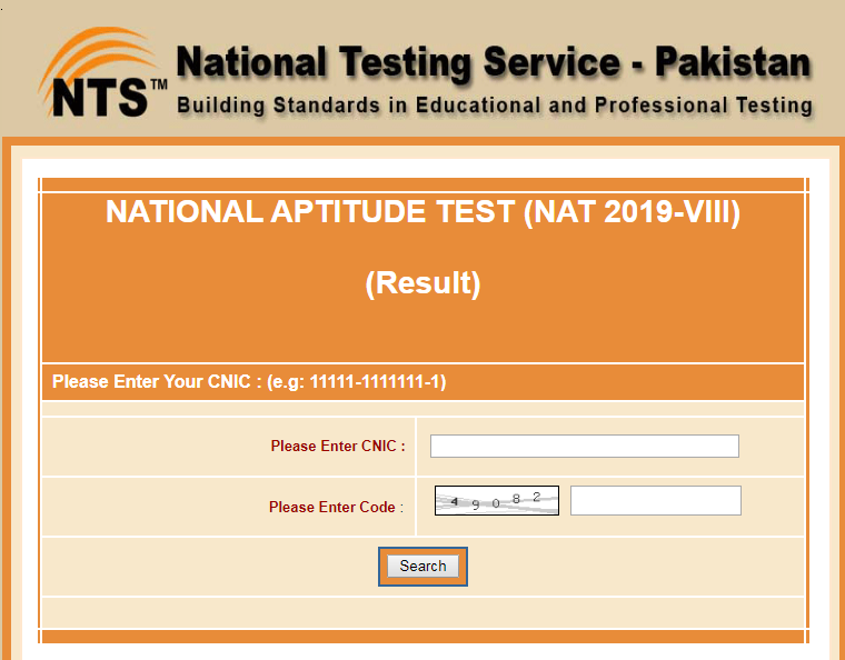 NTS Result 2019 NAT Test