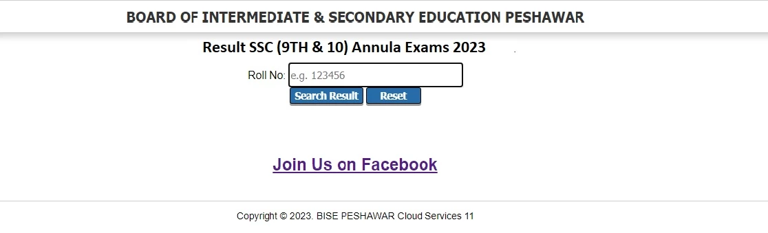 BISE Peshawar 9th Class Result 2023