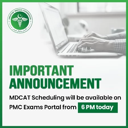 PMC opens re-scheduling of MDCAT 2022