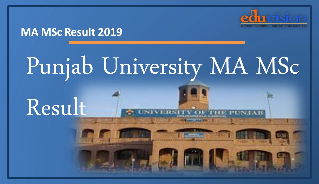 Punjab University PU MA MSc Result 2019