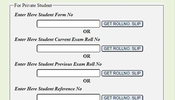 BISE Lahore Issues Roll Number Slips for Inter Part-I Exams 2026