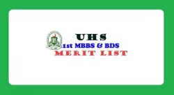UHS MBBS Merit list 2023 for Public sector medical colleges