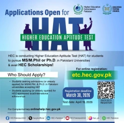 HEC Makes GRE/HAT Mandatory for MS and PhD Admissions Across Pakistan