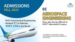 NUST now Offers BE Aerospace Engineering at Islamabad Campus