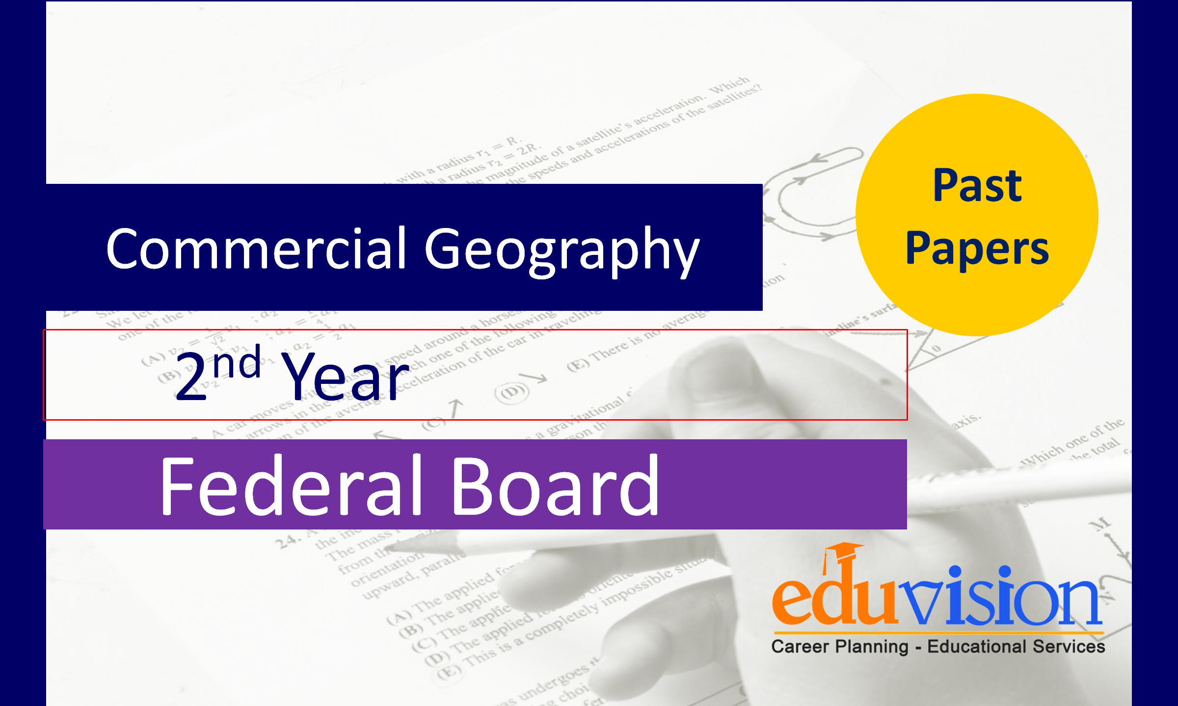 Commercial Geography 2nd Year Federal Board Past Papers 2025-2020