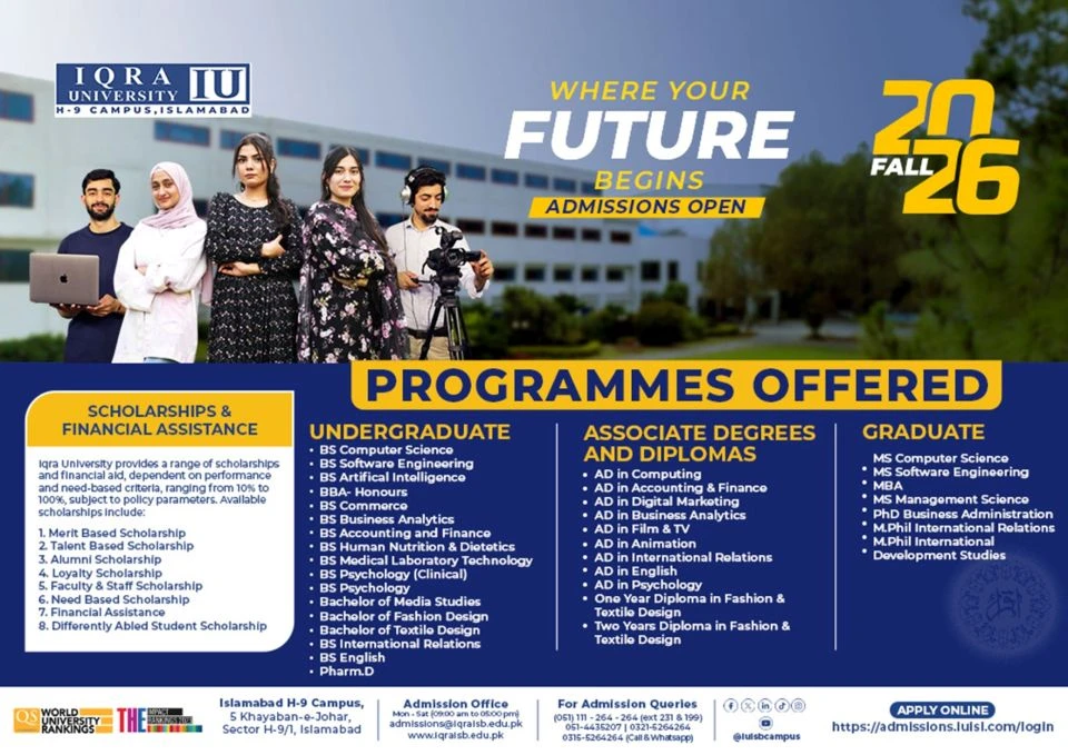 Iqra University Admissions