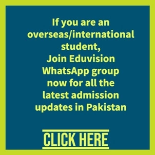 Overseas Pakistanis and International students Join our Whatsapp Group