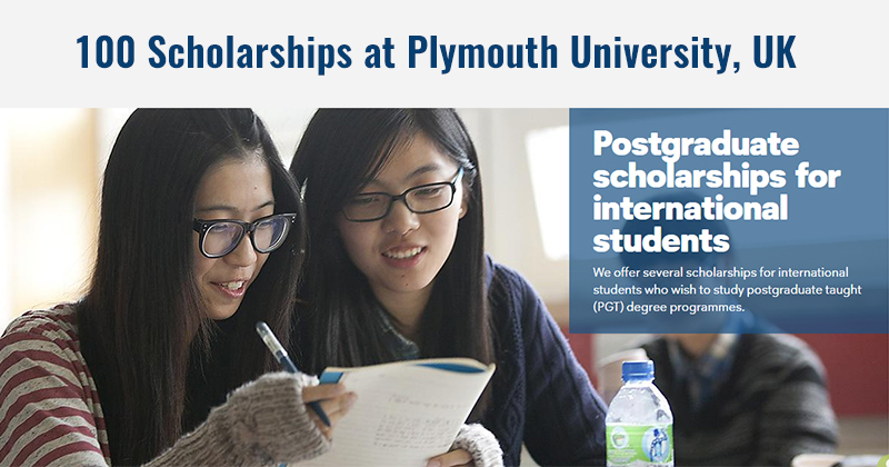 International Student Masters Scholarships At Plymouth University In Uk