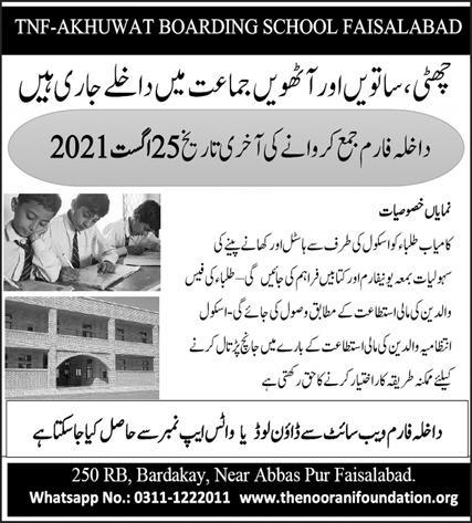 Tnf Akhuwat Foundation Scholarship