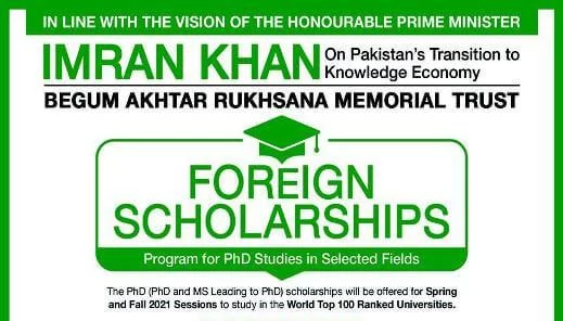 Bahria Town MS PhD Foreign Scholarships