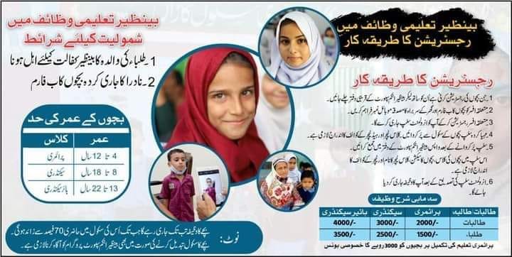 Benazir Taleemi Wazaif: Education Stipend From Primary To Inter