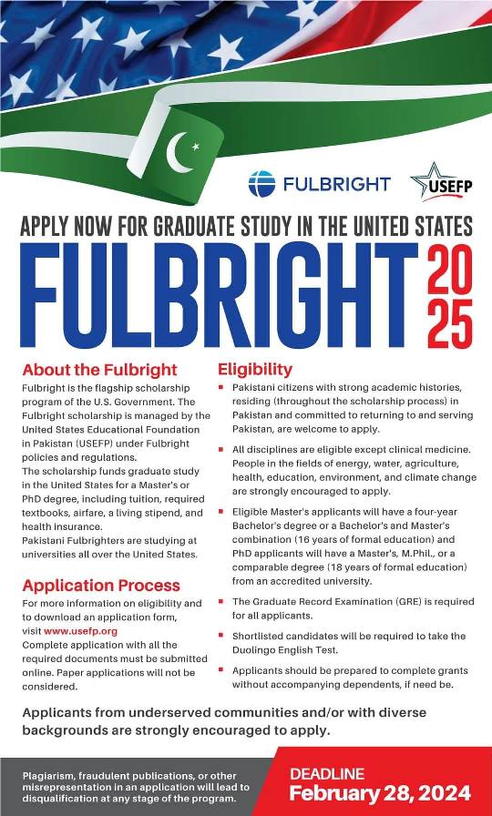 Fulbright Scholarship For Usa For Masters And Phd