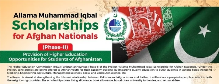 HEC Allama Muhammad Iqbal Scholarship for Afghan national