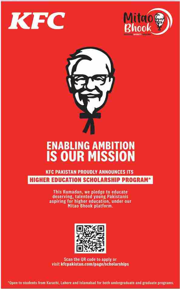 KFC HIGHER EDUCATION SCHOLARSHIP 2021