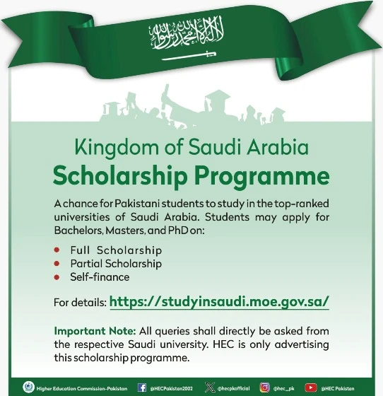 Kingdom of Saudi Arabia (KSA) Scholarships