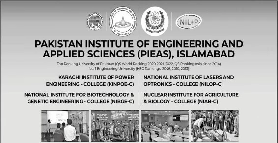 Atomic Energy Commission fellowship for MS at PIEAS