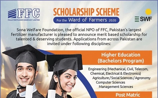 FFC Sona Welfare Scholarship for Inter and BS