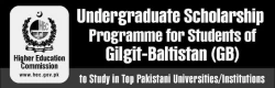 HEC Undergraduate scholarship for GB Students