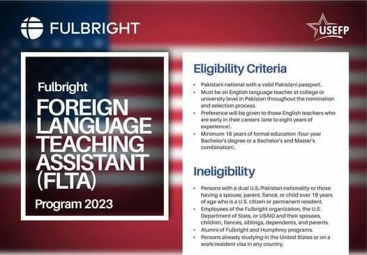 Fulbright FLTA for Teachers by USEFP in USA