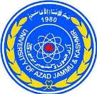 UNIVERSITY OF AZAD JAMMU & KASHMIR